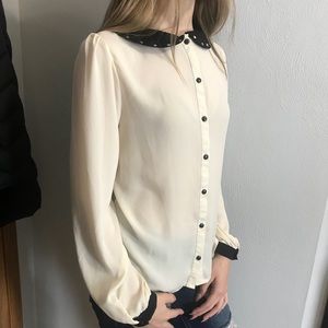 Peter Pan collar blouse